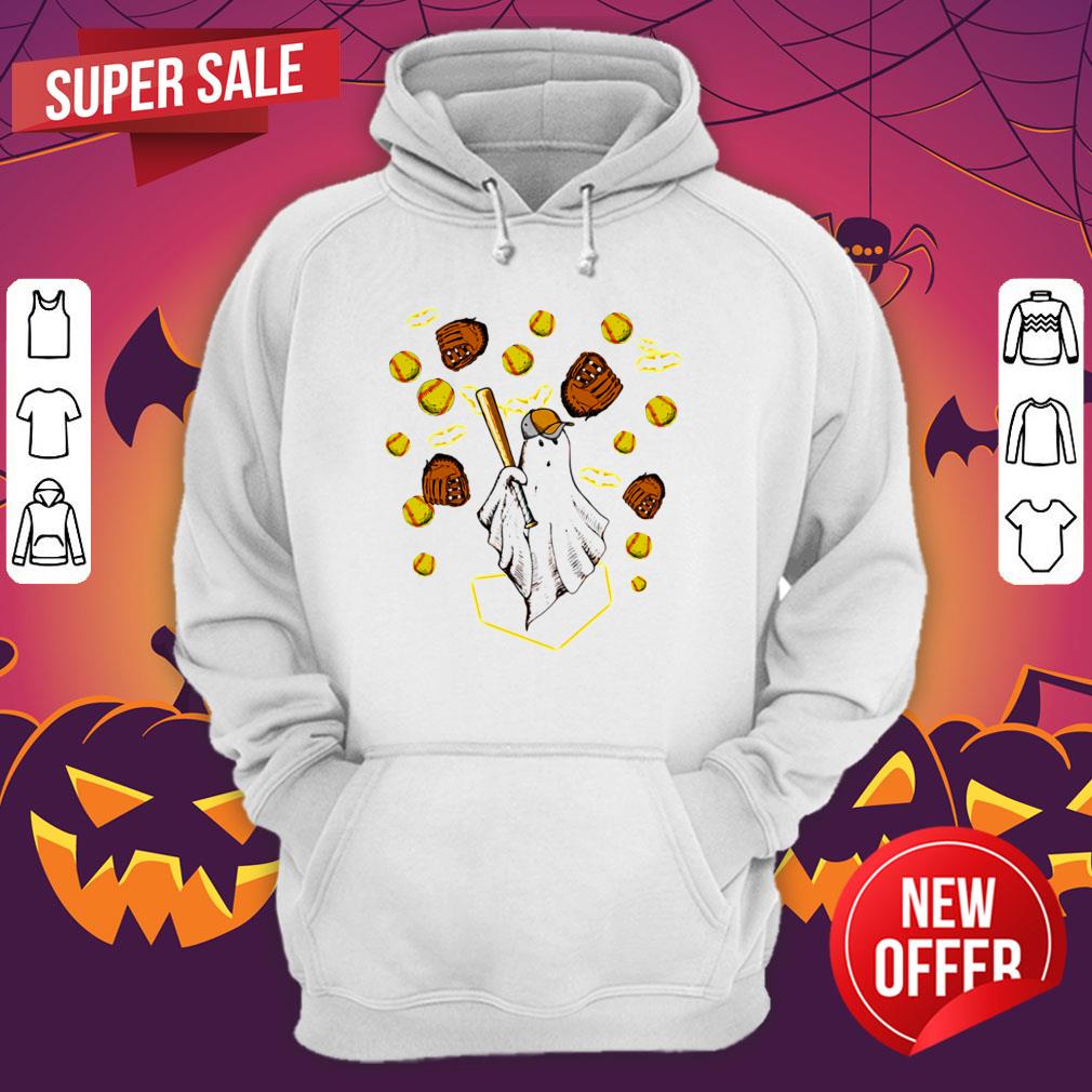 Nice Halloween Ghost Playing Softball Shirt