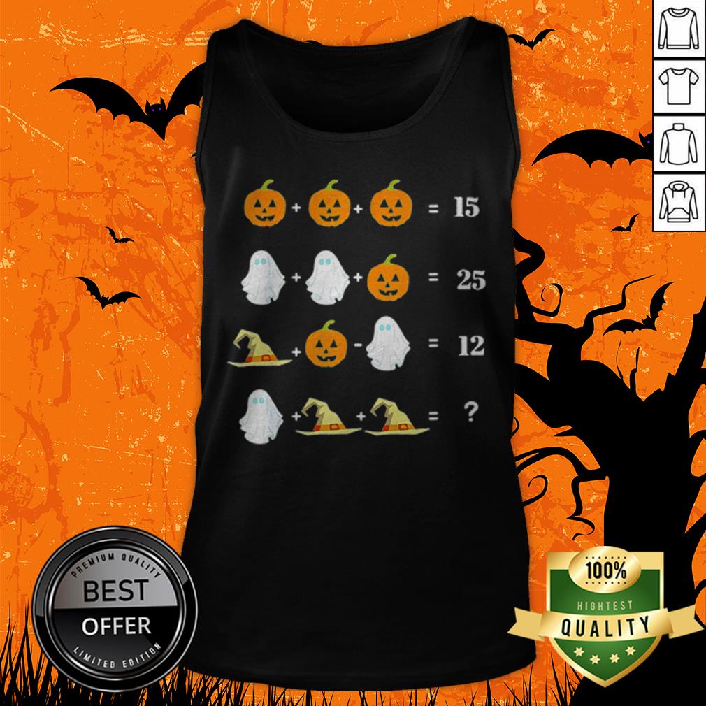 Nice Halloween Math Equations For Math Teachers Shirt
