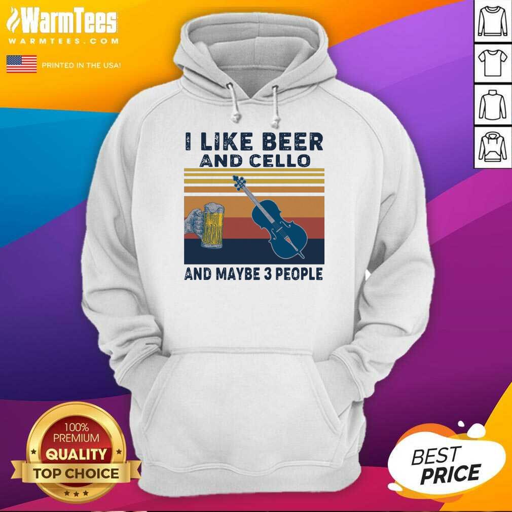Nice I Like Beer And Cello And Maybe 3 People 2021 Vintage Shirt