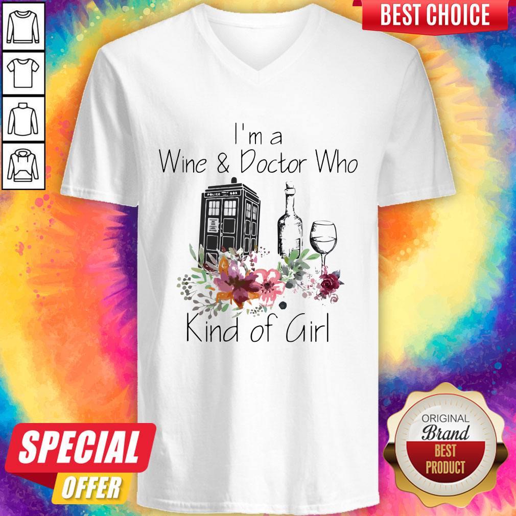 Nice I’m A Wine And Doctor Who Kind Girl Shirt
