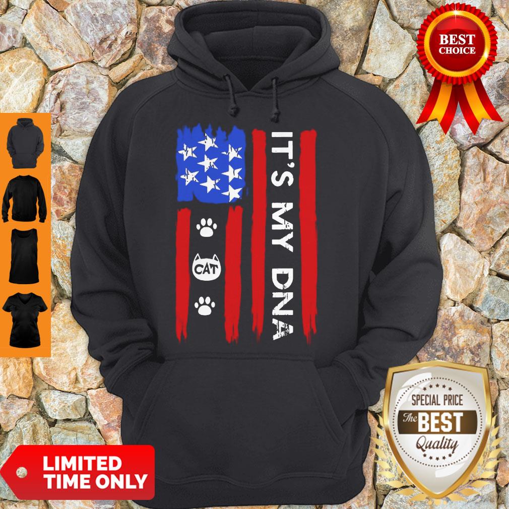 Nice Independence Day Its My Dna Cat Paw Shirt