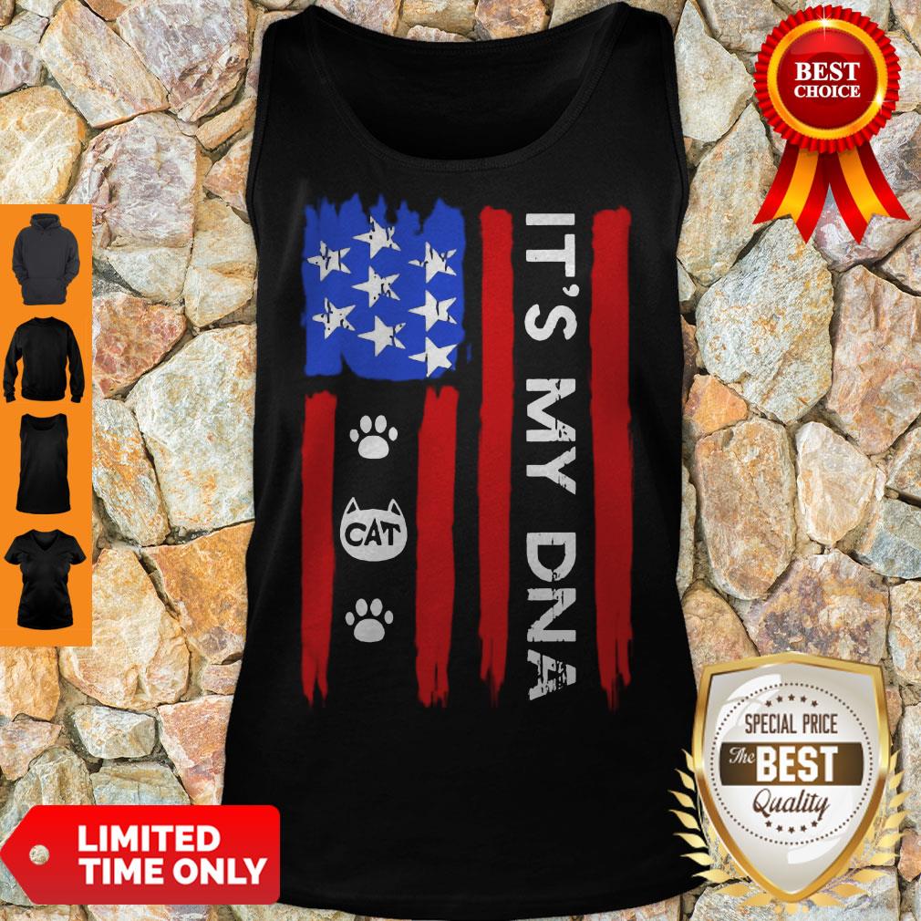 Nice Independence Day Its My Dna Cat Paw Shirt