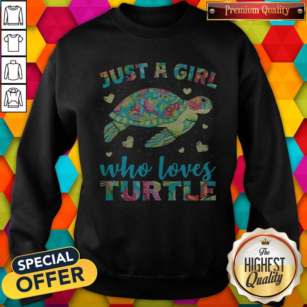 Nice Just A Girl Who Loves Turtle Color Shirt