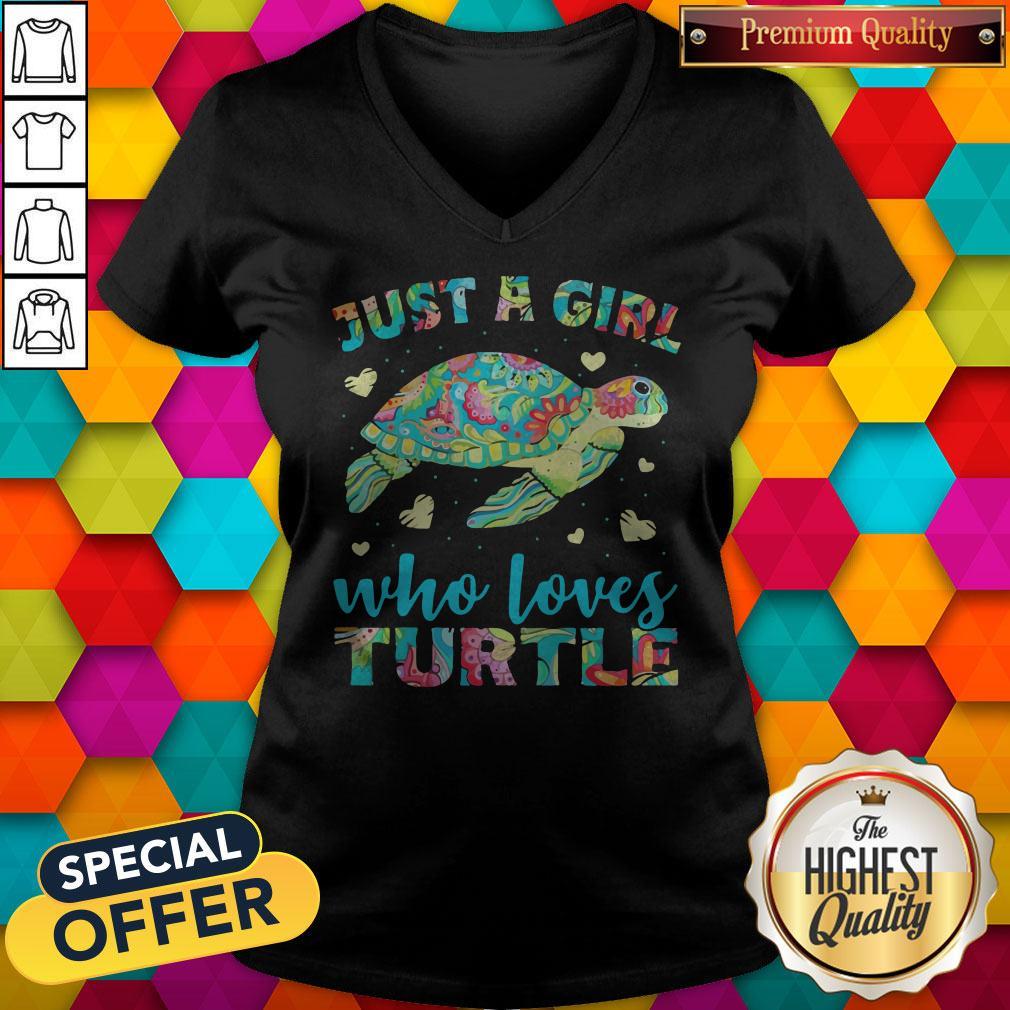 Nice Just A Girl Who Loves Turtle Color Shirt
