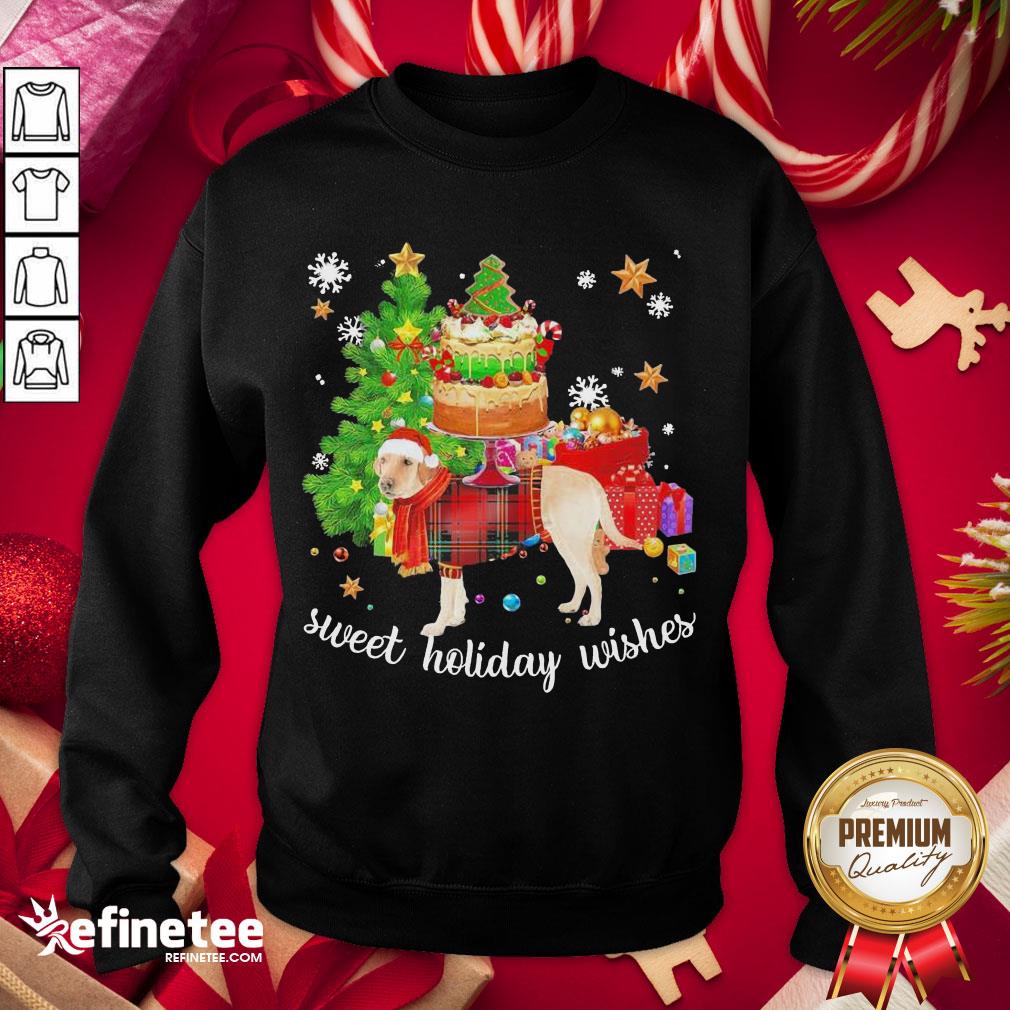 Nice Labrador Retriever Santa Sweet Holiday Wishes Christmas Shirt