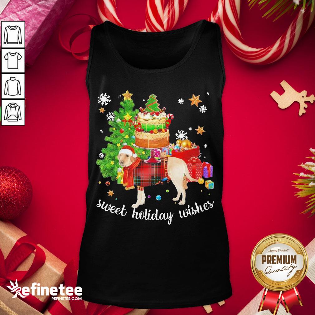 Nice Labrador Retriever Santa Sweet Holiday Wishes Christmas Shirt