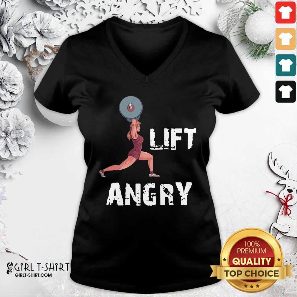 Nice Lift Angry Women Weightlifting Gear Shirt