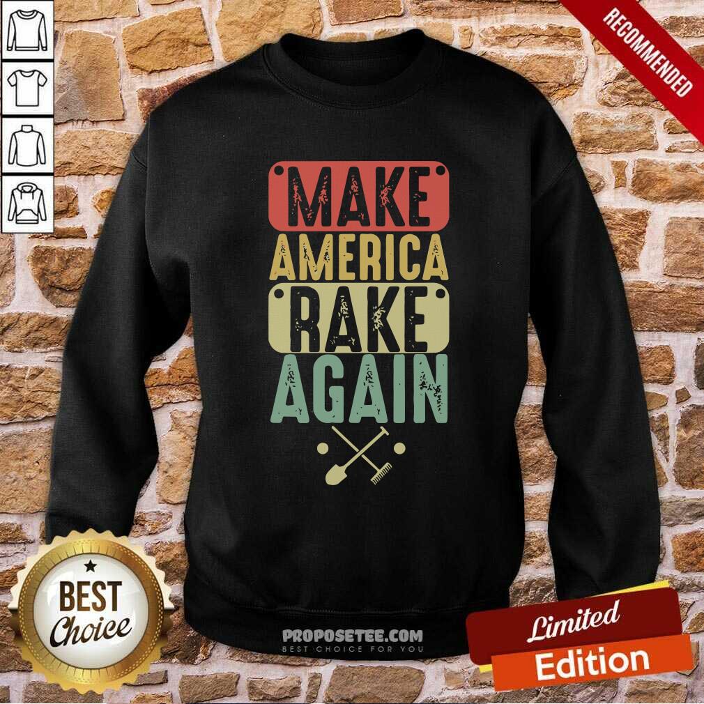 Nice Make America Rake Again Vintage Election Shirt