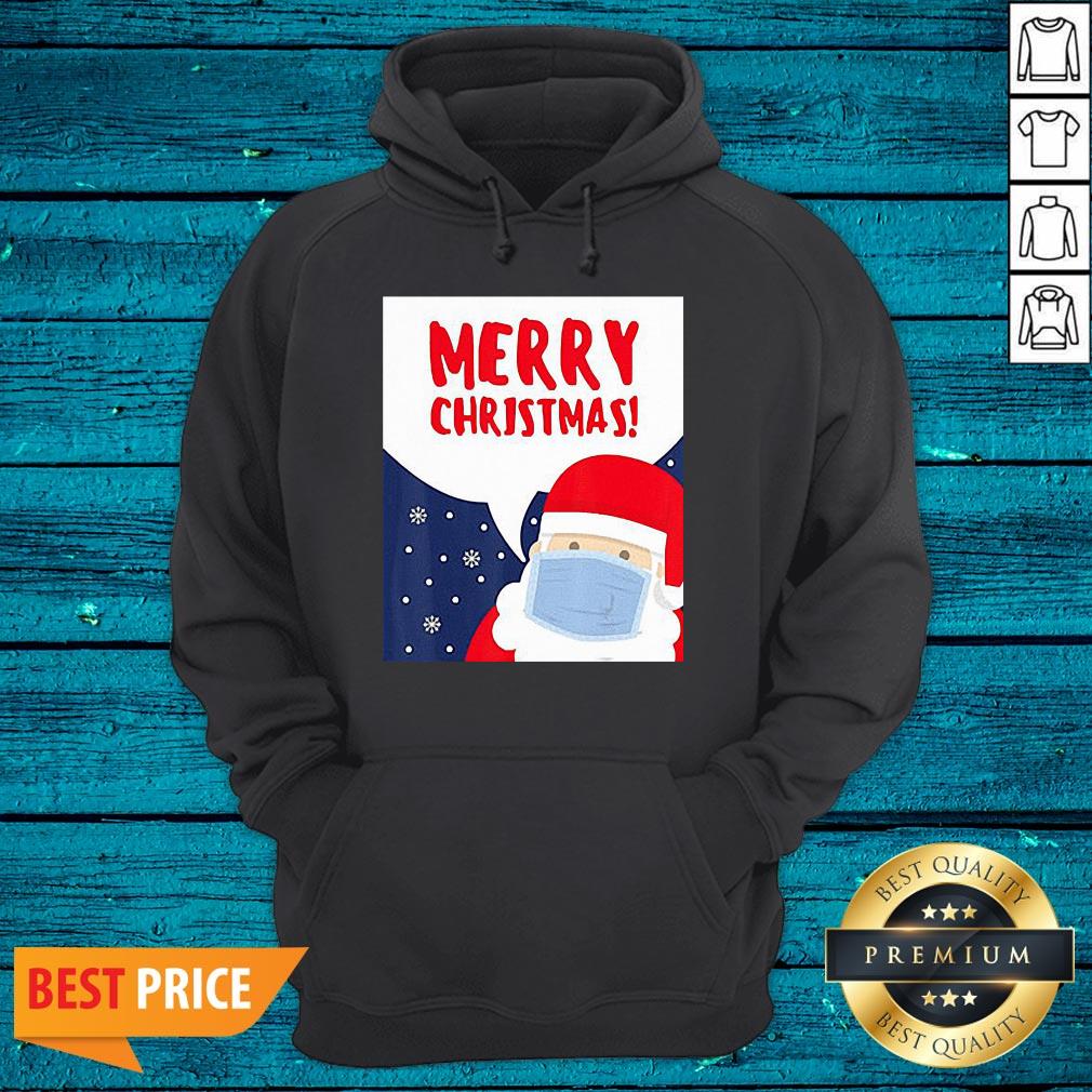Nice Merry Christmas With Santa Wearing A Mask Shirt