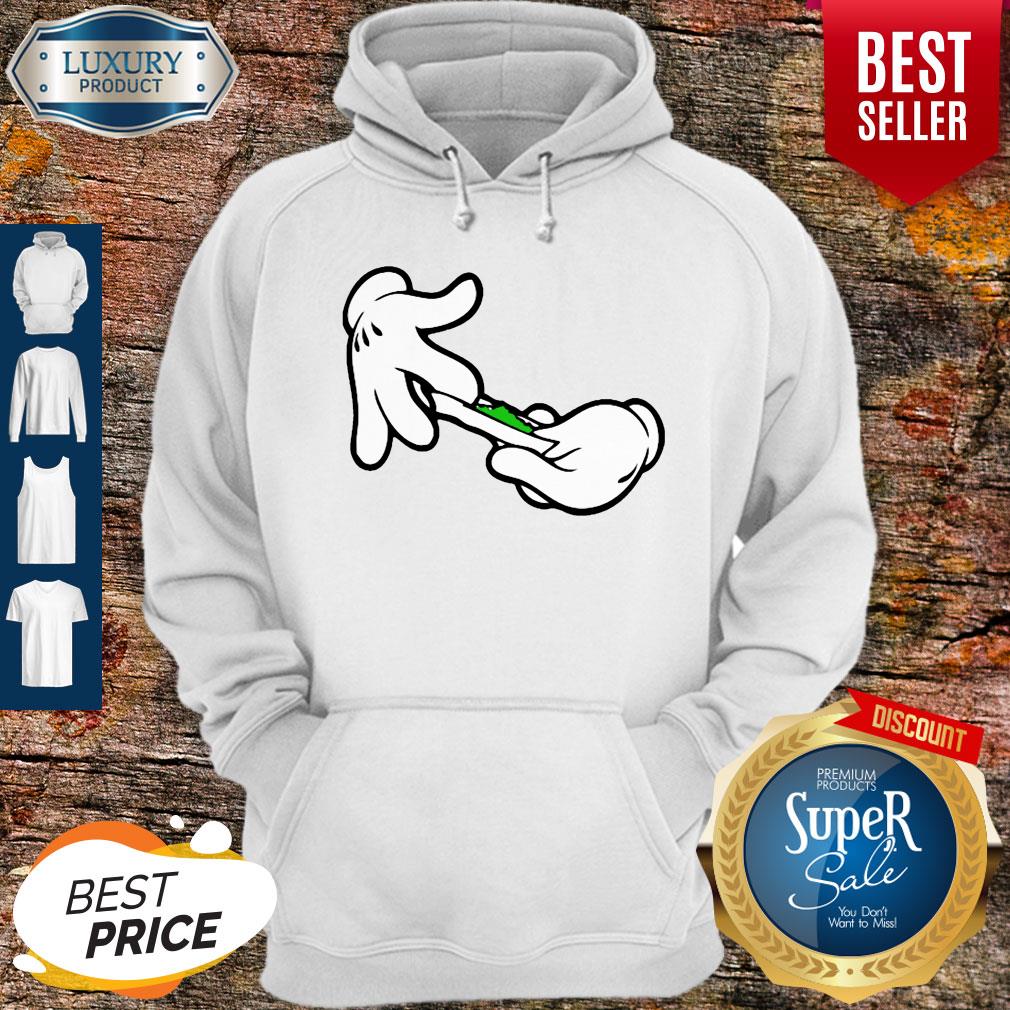 Nice Mickey Mouse Hands Rolling A Joint Shirt