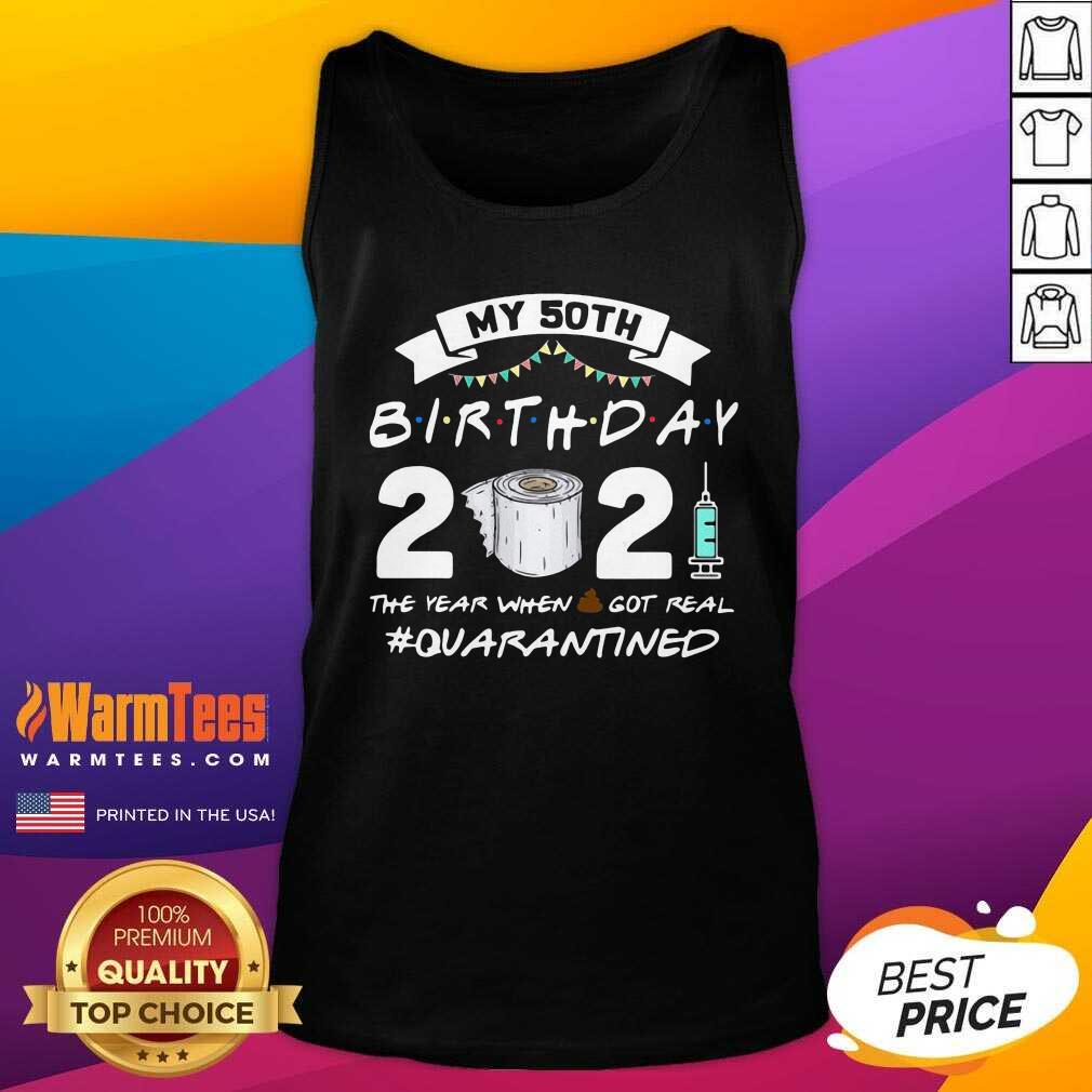 Nice My 60th Birthday 2021 The Year When Shit Got Real #Quarantined Shirt