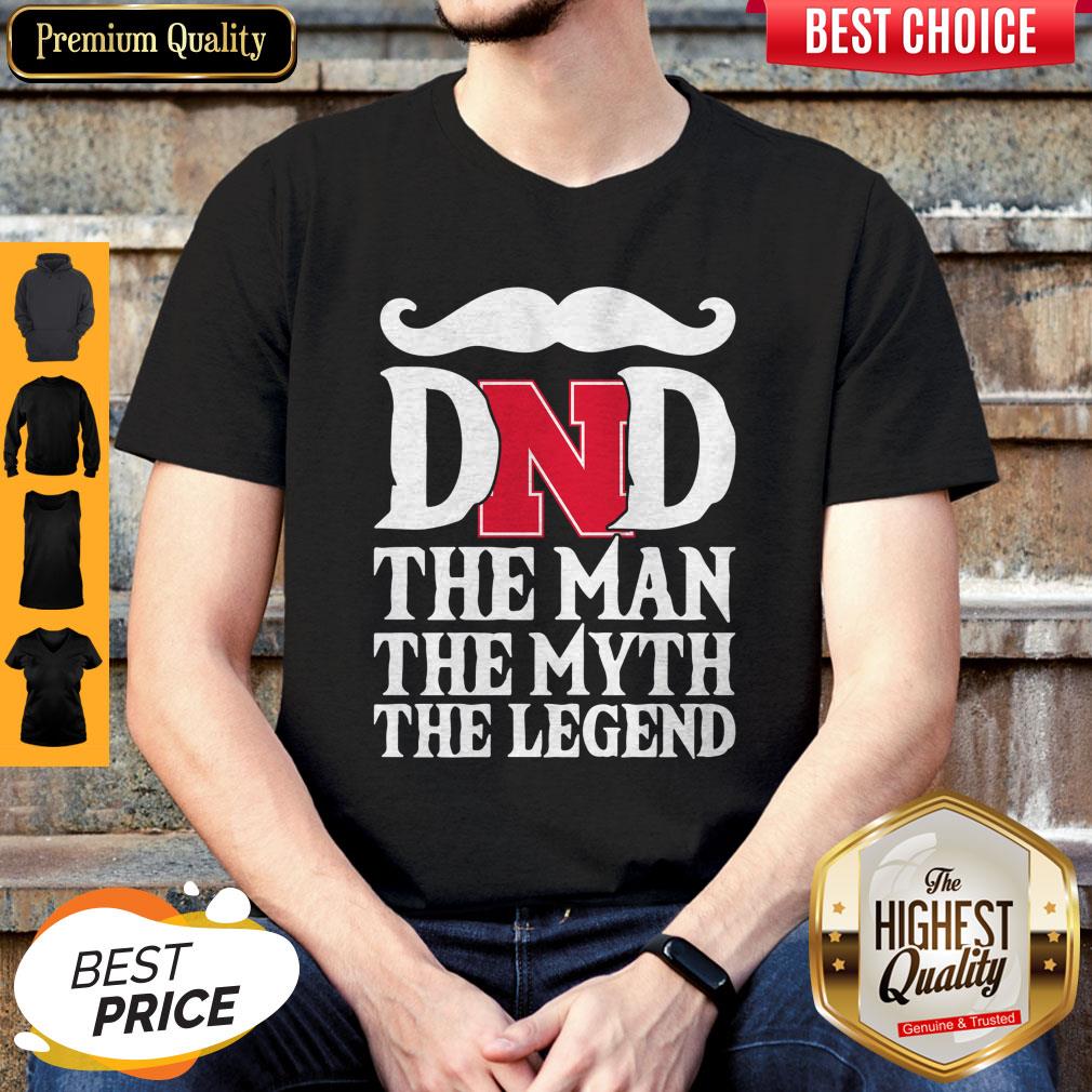 Nice Nebraska Cornhuskers Dad The Man The Myth Legend Happy Father's Day Shirt