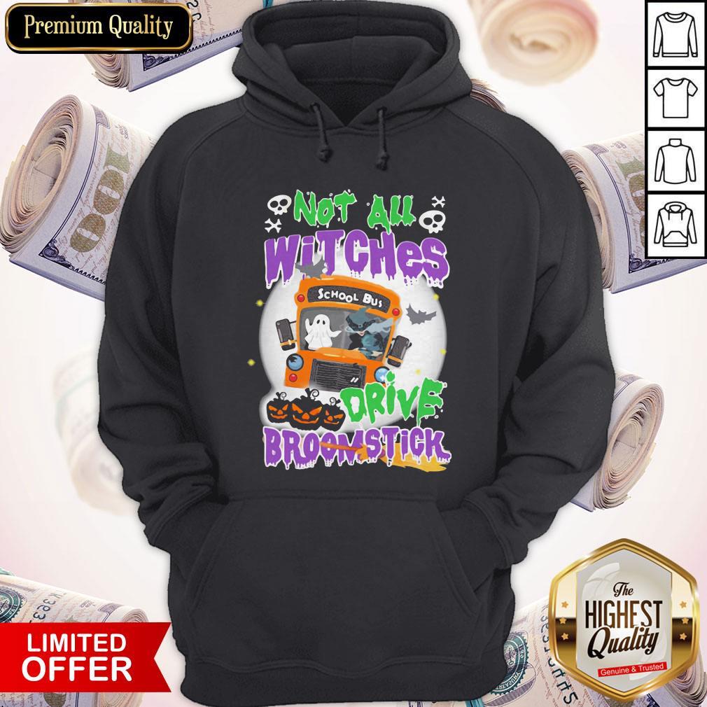Nice Not All Witches Drive Broomstick Pumpkin Ghost Halloween Shirt