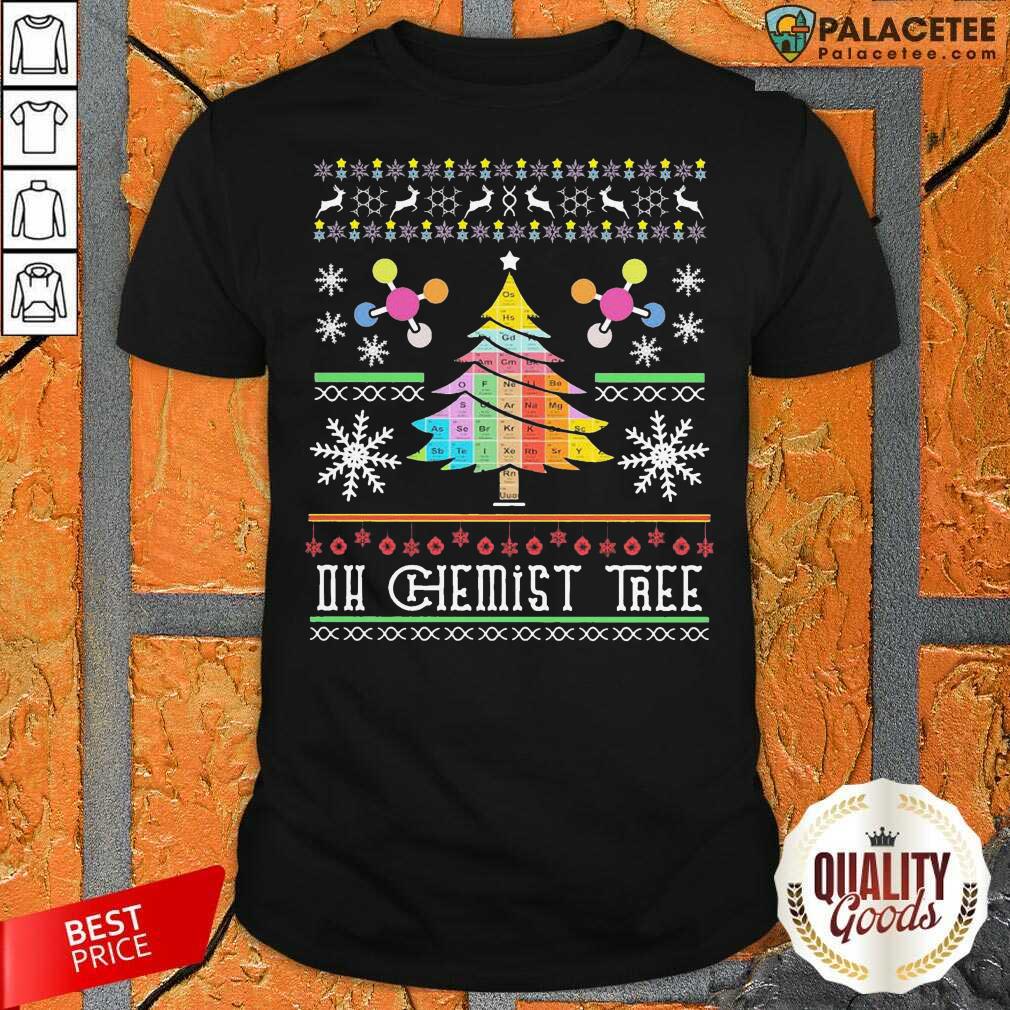 Nice Oh Chemist Tree Christmas Shirt
