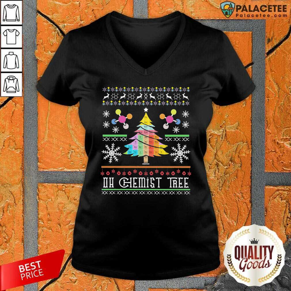 Nice Oh Chemist Tree Christmas Shirt