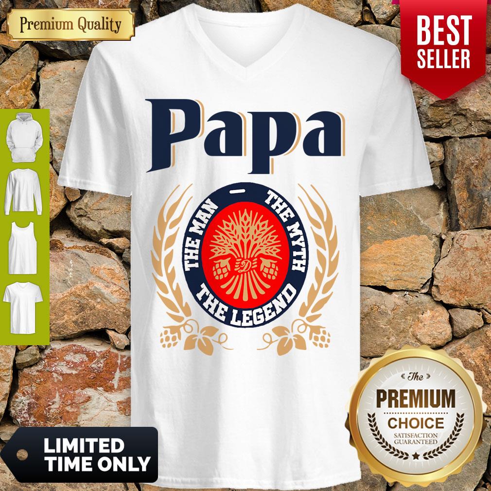 Nice Papa The Man The Myth The Legend Miller Lite Shirt
