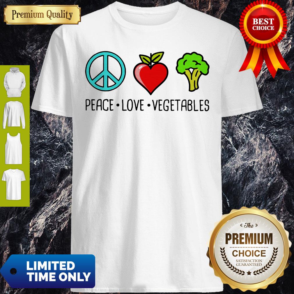 Nice Peace Love Vegetables Shirt