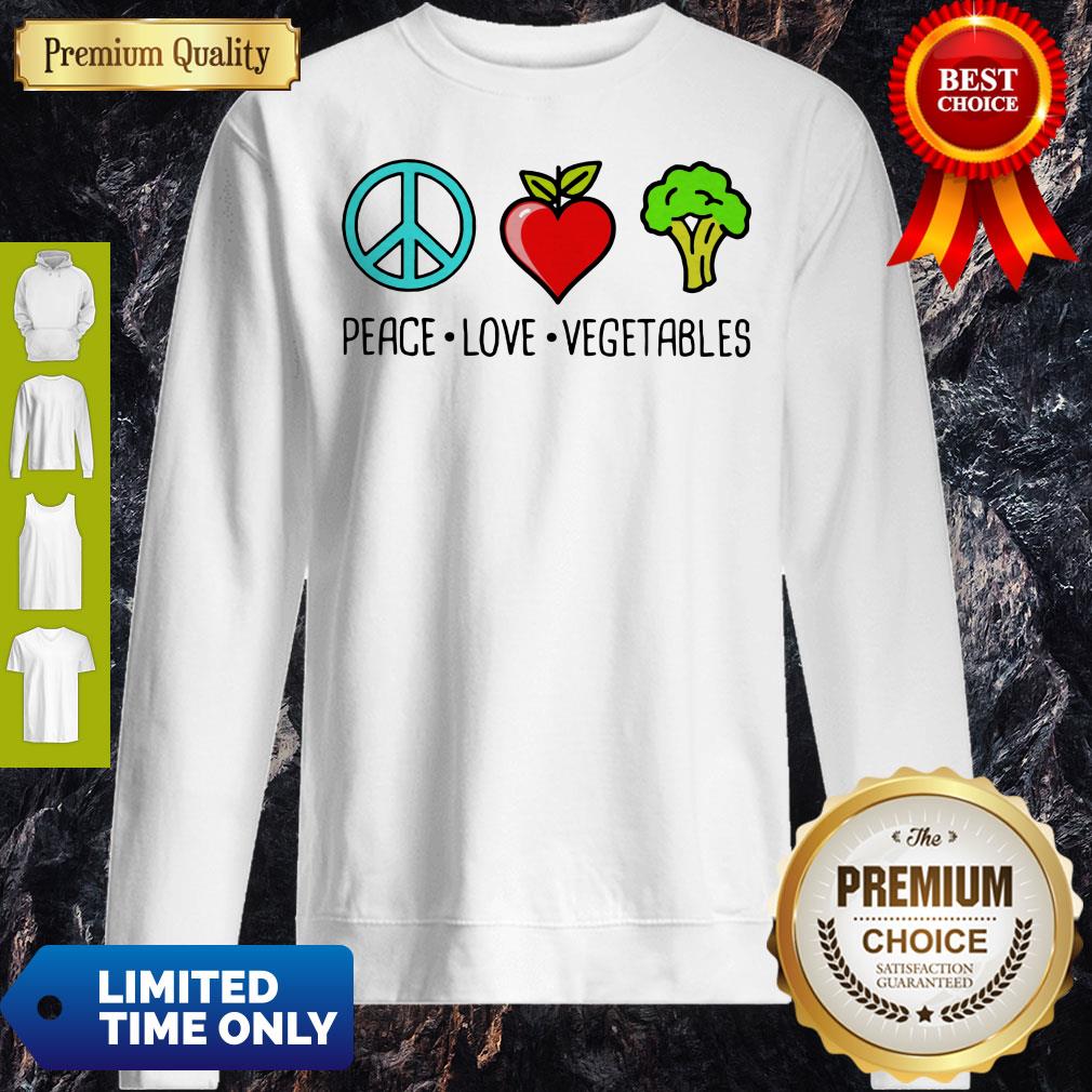 Nice Peace Love Vegetables Shirt