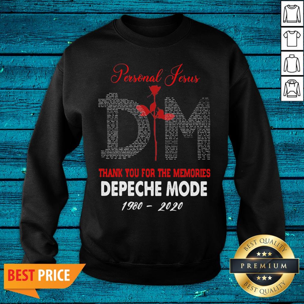 Nice Personal Jesus Thank You For The Memories Depeche Mode 1980 2020 Shirt