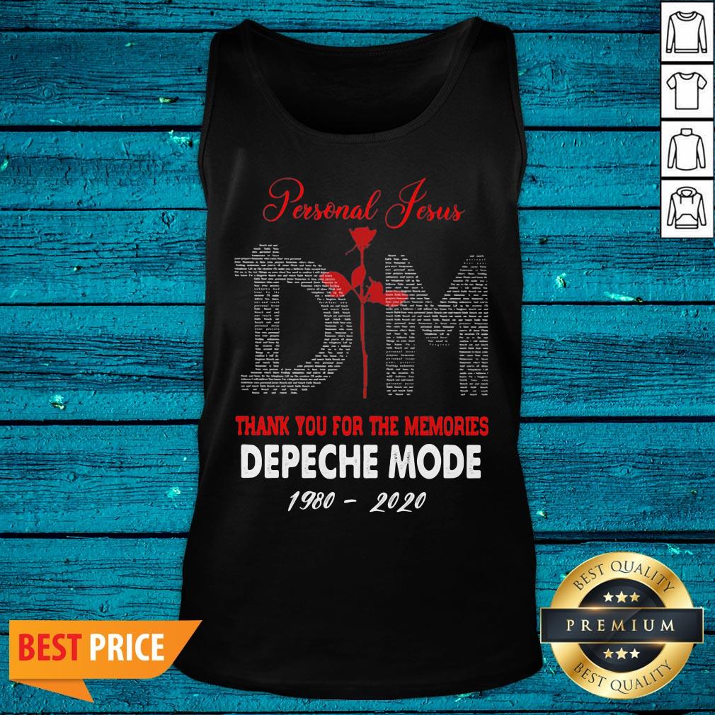 Nice Personal Jesus Thank You For The Memories Depeche Mode 1980 2020 Shirt