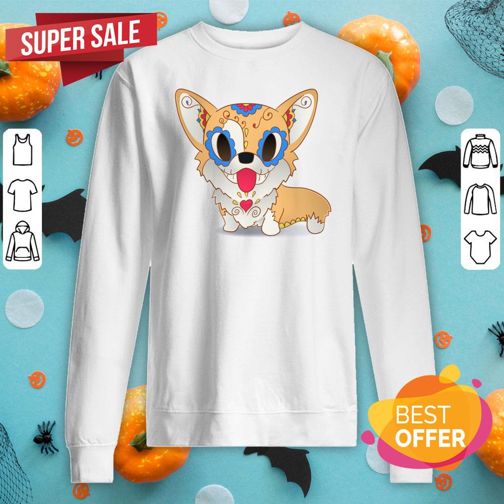 Nice Pickles The Corgi Day Of The Dead Shirt