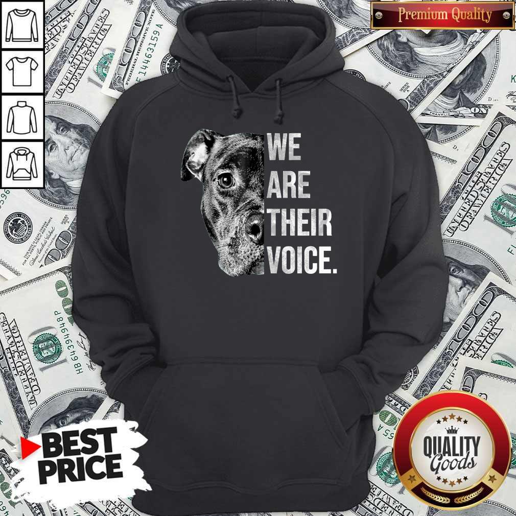 Nice Pitbull Dog We Are Their Voice Shirt