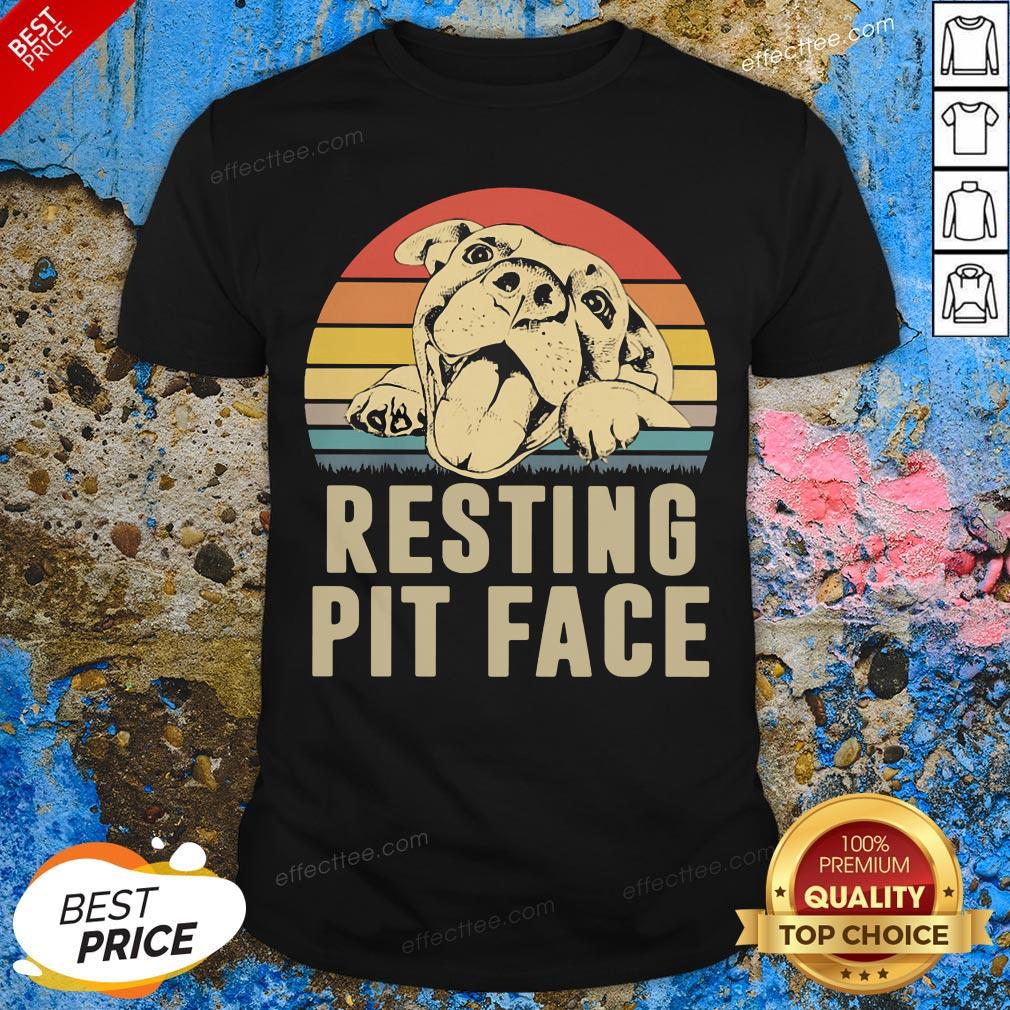 Nice Pitbull Resting Pit Face Vintage Shirt