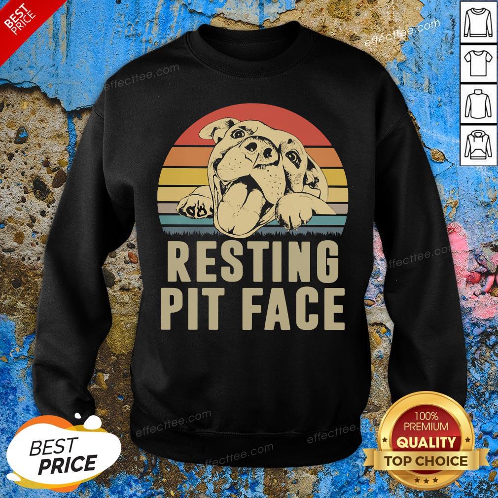 Nice Pitbull Resting Pit Face Vintage Shirt