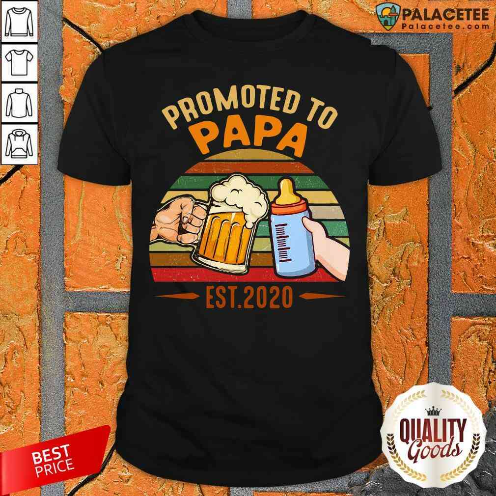 Nice Promoted To Papa Shirt
