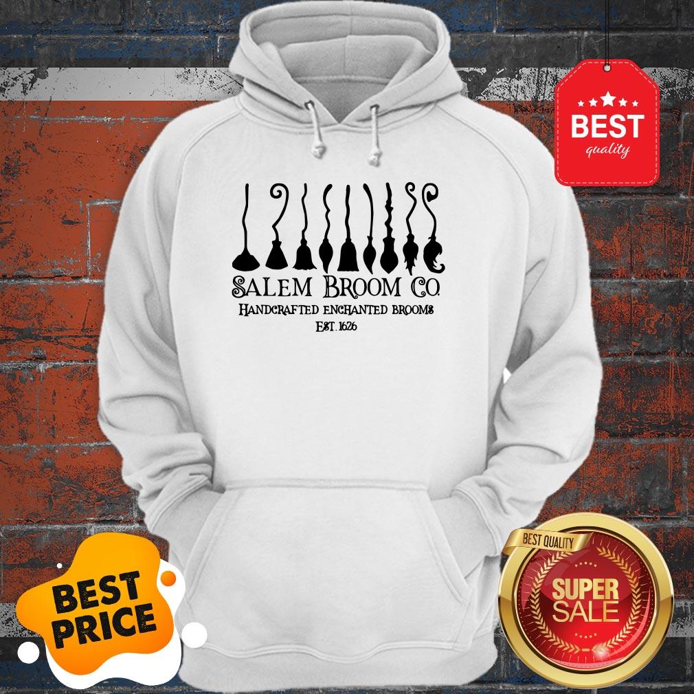 Nice Salem Broom HP Co. Handcrafted Enchanted Brooms Est 1626 Shirt