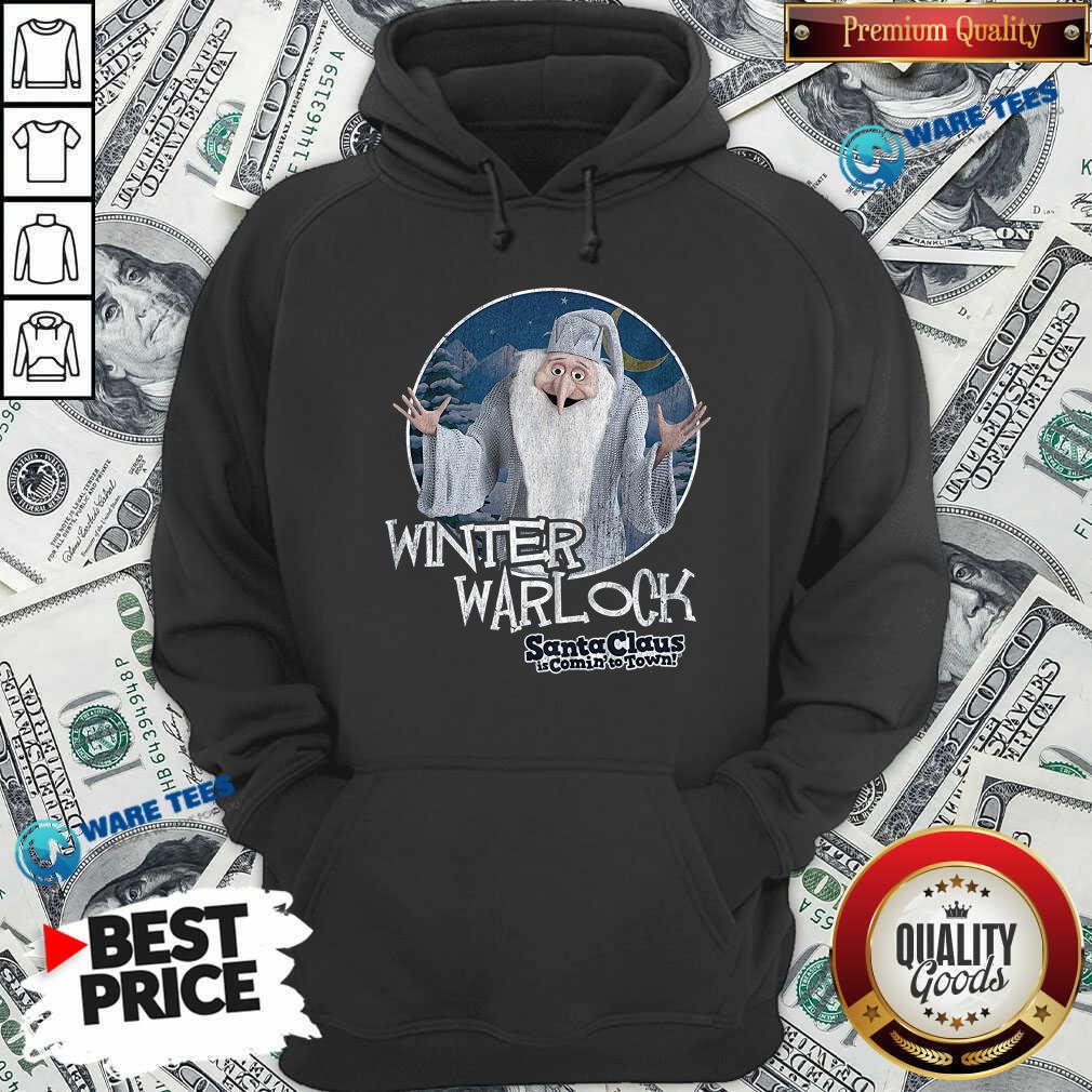 Nice Santa Claus Is Comin To Town Winter Warlock Shirt