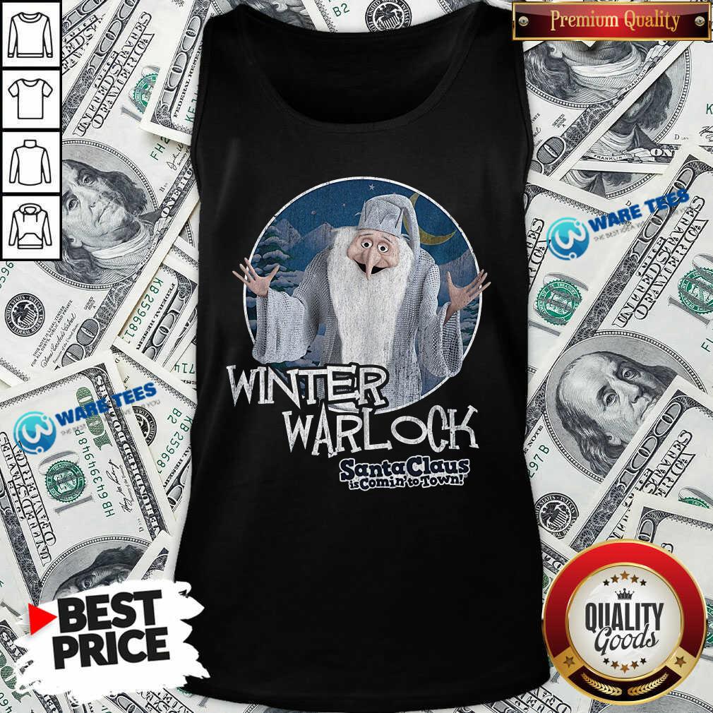 Nice Santa Claus Is Comin To Town Winter Warlock Shirt