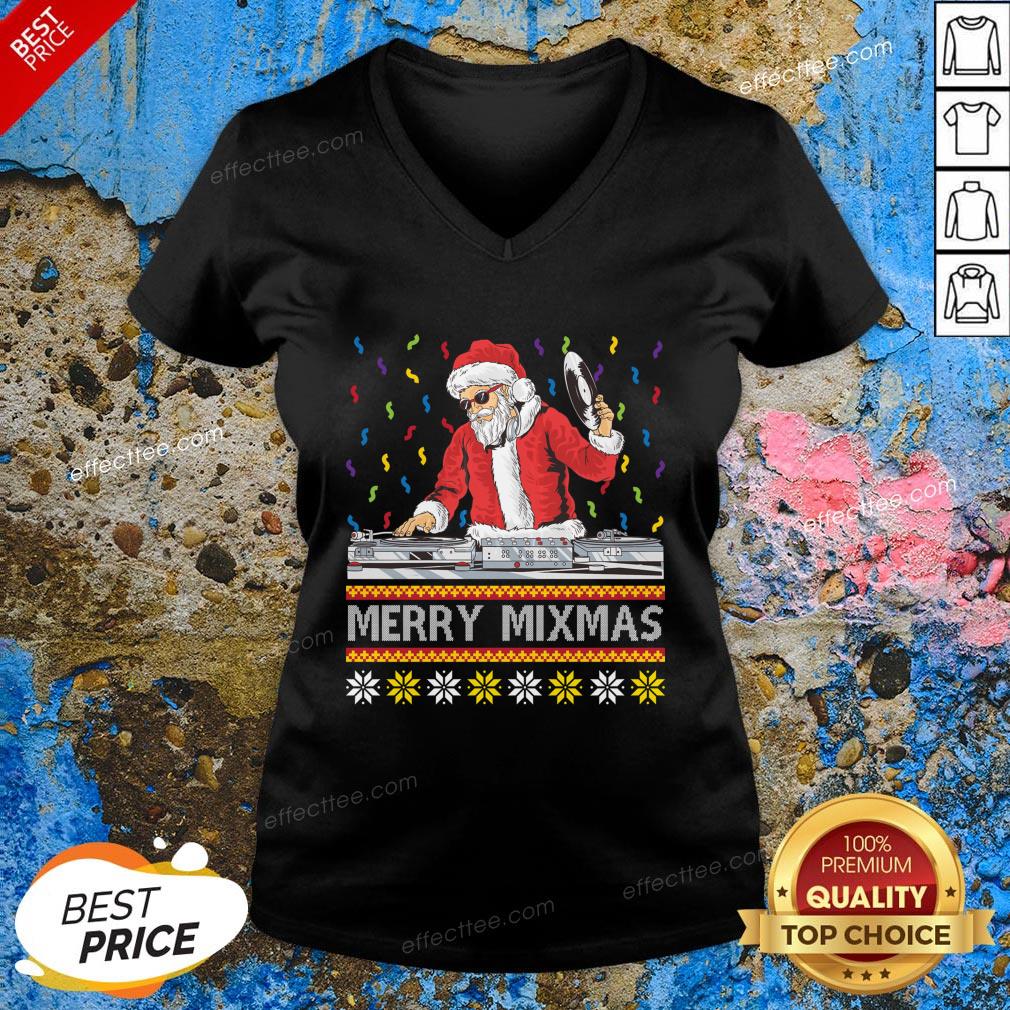 Nice Santa Claus Music Merry Mimas Ugly Christmas Shirt