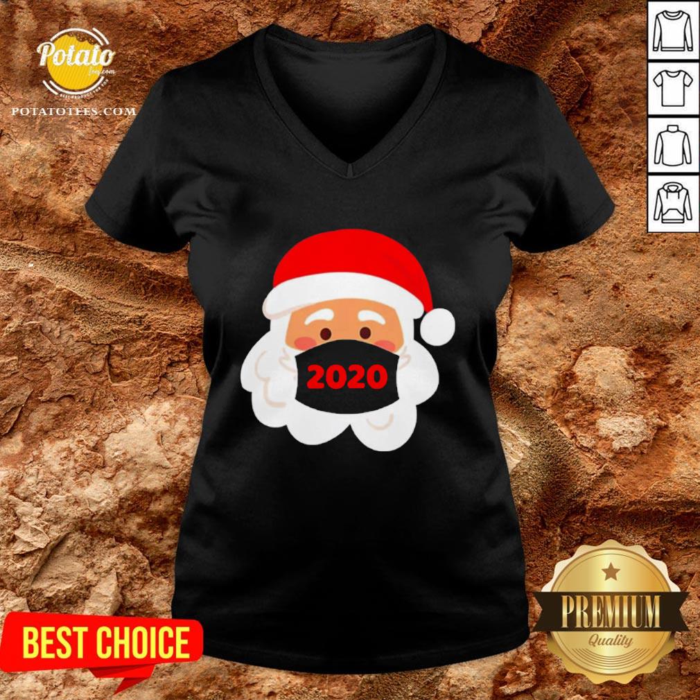 Nice Santa Claus Wearing Face Mask 2020 Christmas Shirt