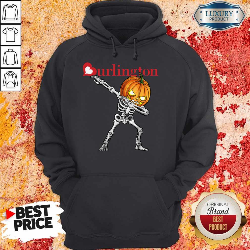 Nice Skeleton Dabbing Halloween Pumpkin Burlington Shirt