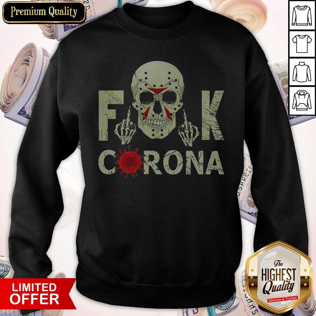 Nice Skull Jason Voorhees Fuck Corona Shirt