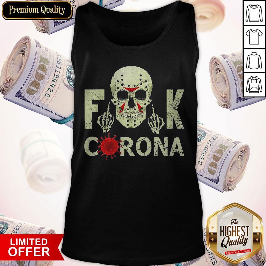 Nice Skull Jason Voorhees Fuck Corona Shirt