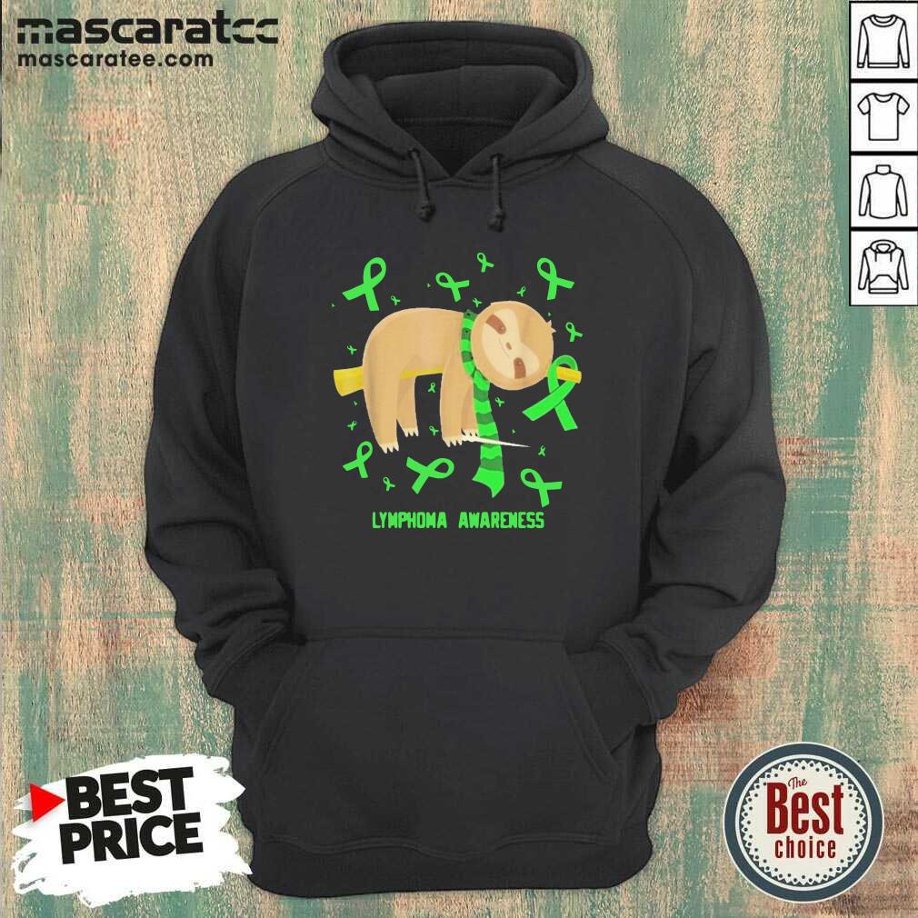 Nice Sloth Lymphoma Awareness Shirt