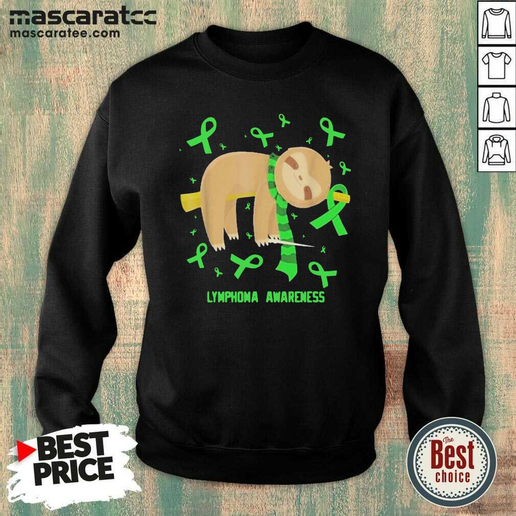 Nice Sloth Lymphoma Awareness Shirt