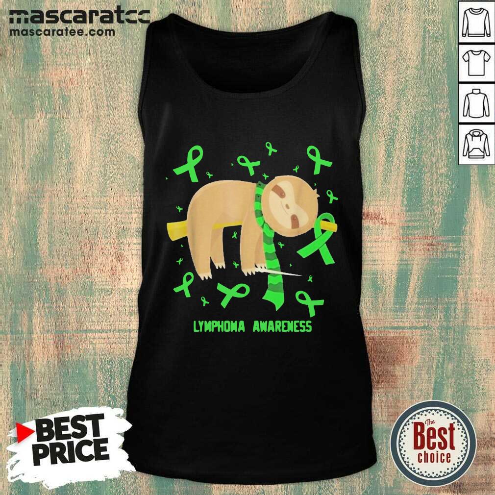 Nice Sloth Lymphoma Awareness Shirt