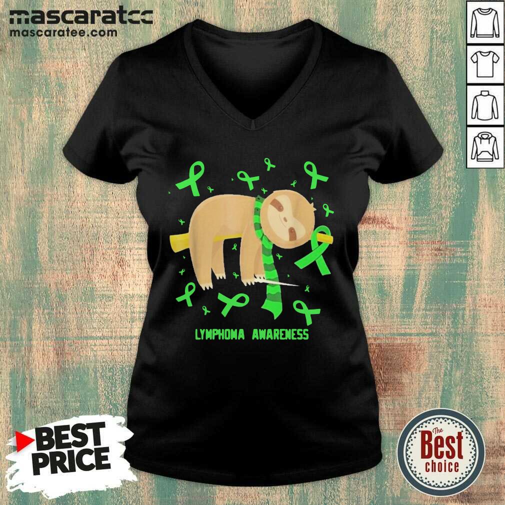 Nice Sloth Lymphoma Awareness Shirt