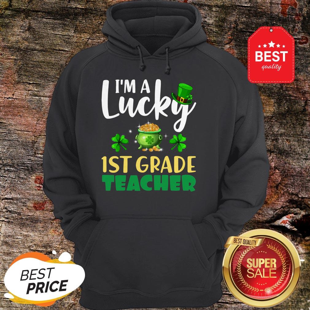 Nice St Patrick’s Day Gifts I’m A Lucky 1ST GRADE Teacher T-Shirt