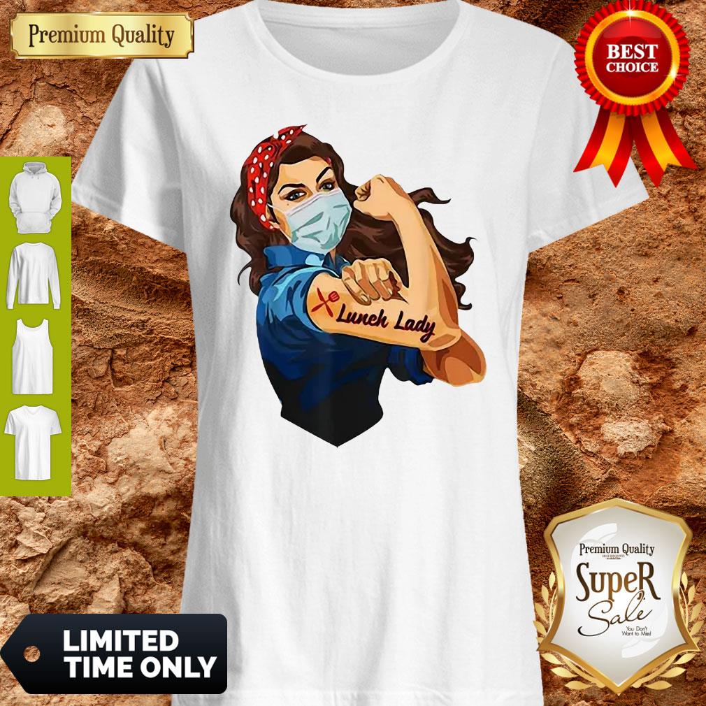 Nice Strong Girl Tattoo Lunch Lady Shirt