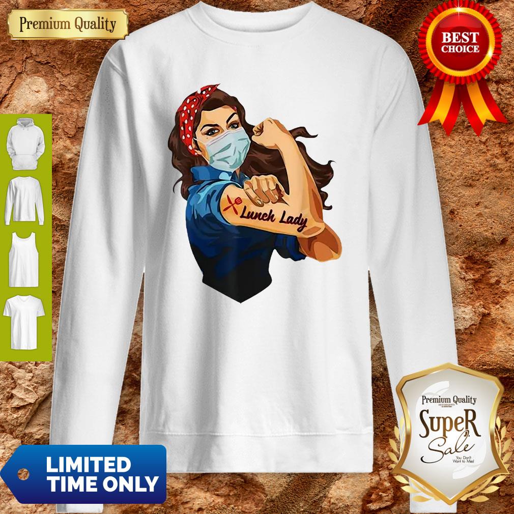 Nice Strong Girl Tattoo Lunch Lady Shirt