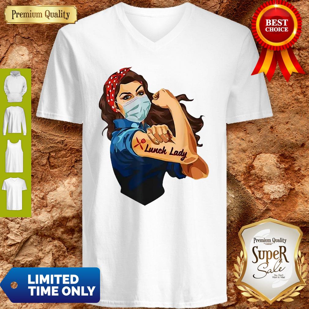 Nice Strong Girl Tattoo Lunch Lady Shirt