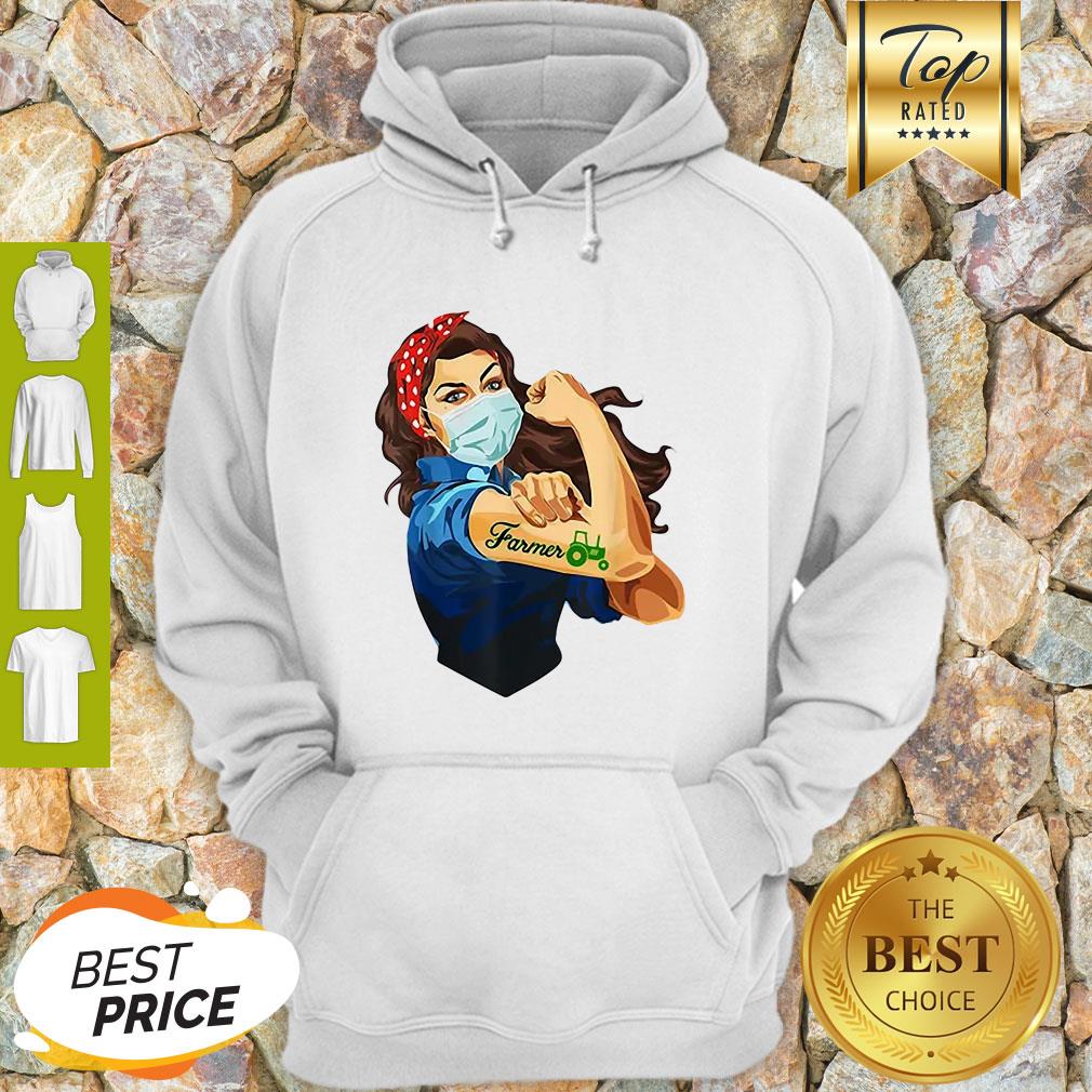 Nice Strong Girl Tattoos Farmer Coronavirus Shirt