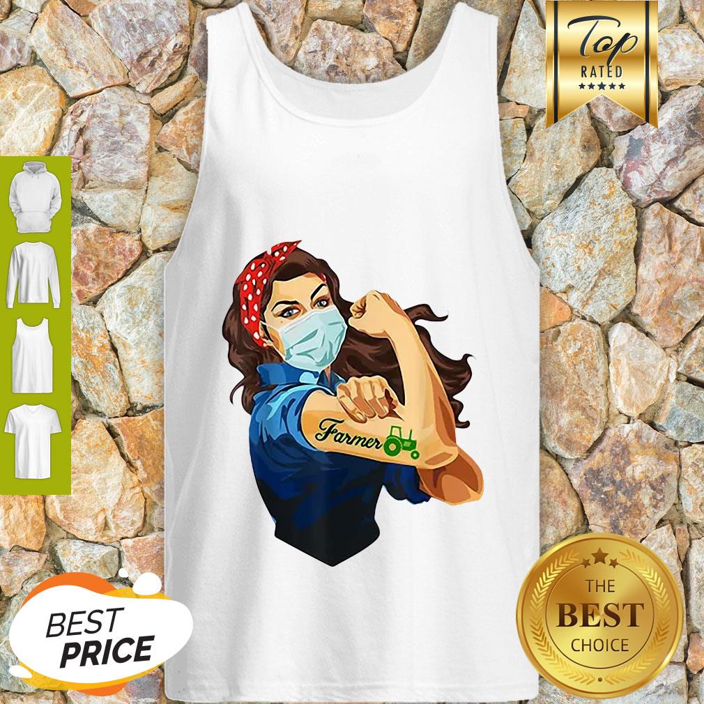 Nice Strong Girl Tattoos Farmer Coronavirus Shirt