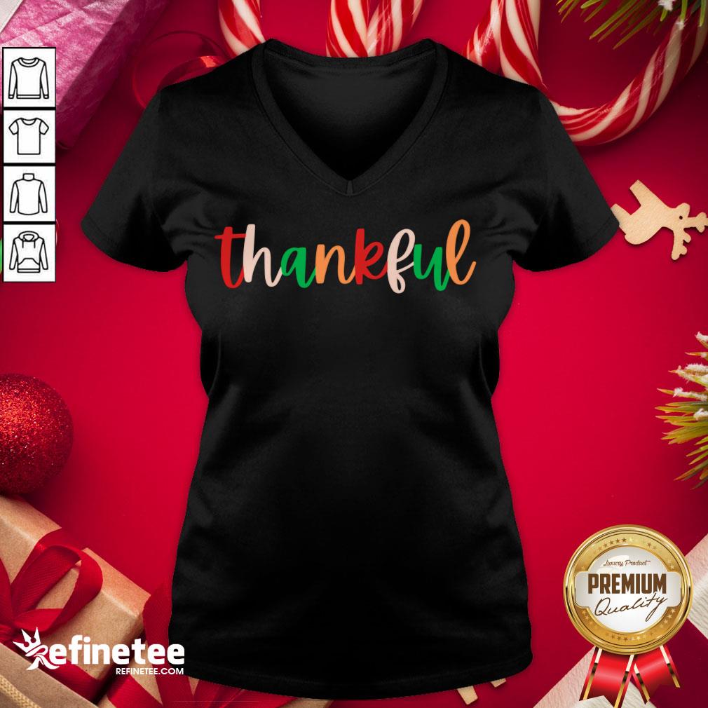 Nice Thankful Fall Saying Always Thankful Shirt