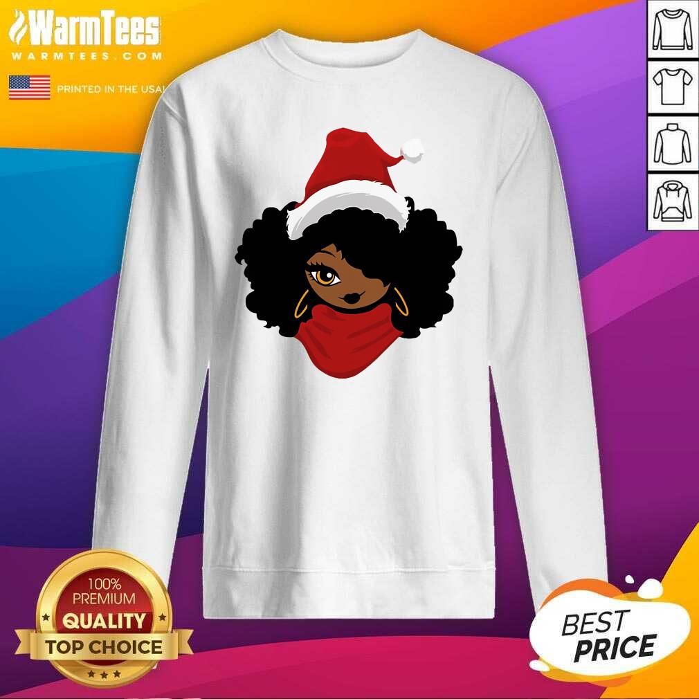 Nice The Black Queen Santa Merry Christmas Shirt