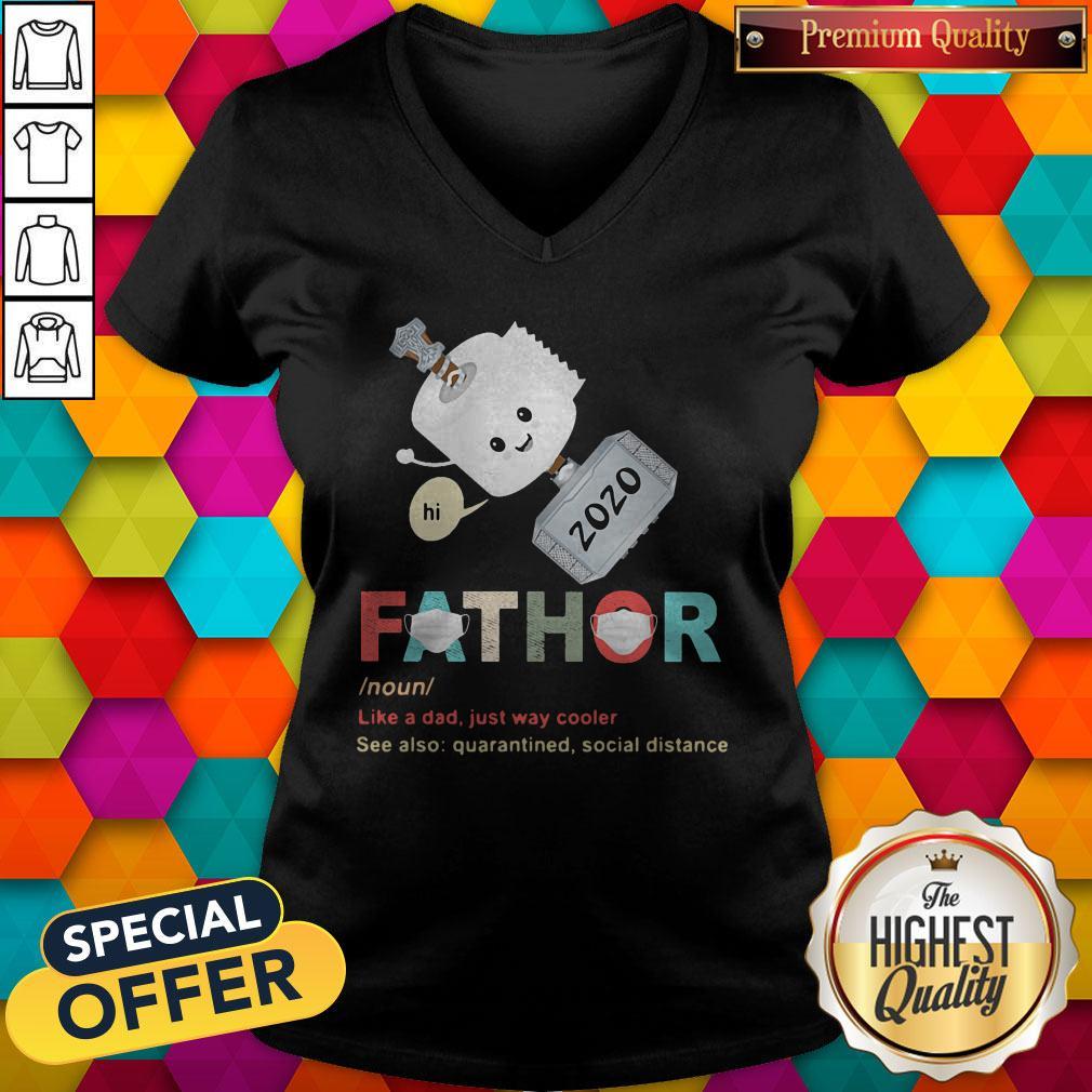 Nice Toilet Paper 2020 Fathor Noun Like A Dad Just Way Cooler Shirt